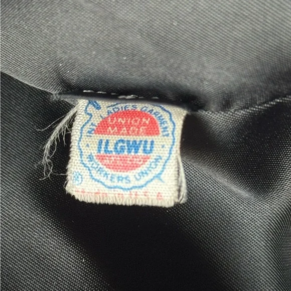 Vintage Coat Made in USA Harve Bernard Women’s Black Ember Wool Coat Sz 6 - Picture 10 of 14